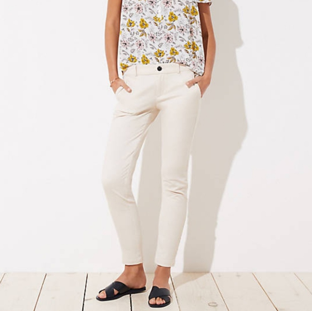 New LOFT Cappuccino Cream Chinos